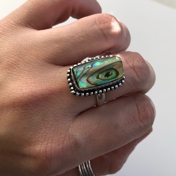 ➰Abalone Stone Ring - Picture 4 of 4